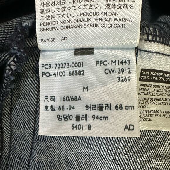 Levis Womens size Medium Retro Style Red Label Denim Jean Jacket Cowgirl Country - Picture 10 of 11